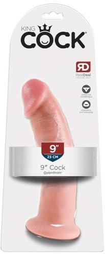 Pipedream King Cock Dildo, Flesh, 9 Inch
