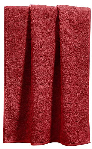 Möve Duschtuch Quadretti Walk-Frottier rot Größe 67x140 cm