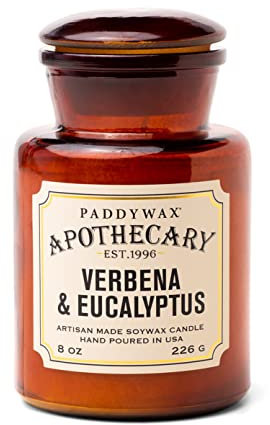 Paddywax Apothecary Collection, Jar Kerze, Meersalz/Salbei, 237 ml, Verbena/Eucalyptus, 227 g