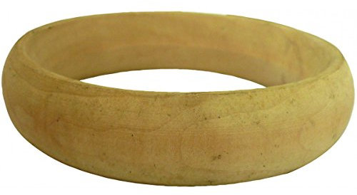 Armreif Holz natur Ø 7cm Breite 1,9cm - Holzarmreif Rohling zum Basteln Bemalen Selbst-Gestalten