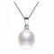 Kim Johanson Damen Perlenkette Nina aus 925 Sterling Silber mit einer echten Süßwasser Perle Anhänger & Kette inkl. Schmuckbeutel