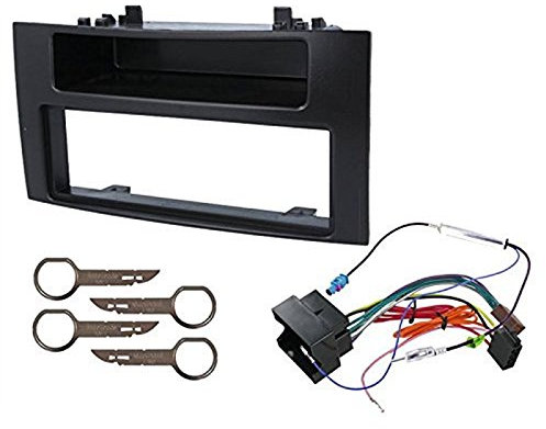 Marco de radio para VW Volkswagen T5 Multivan/Touareg/TRANSPORTER 1 DIN con bolsa de vacío