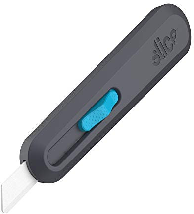 Slice 10558 Smart-Retract Utility Knife | Essential Home & Work Knife For Quick, Safe And Effective Cutting - Finger-Friendly Ceramic Safety Knife Blade Stays Sharp Up to 11X Longer
