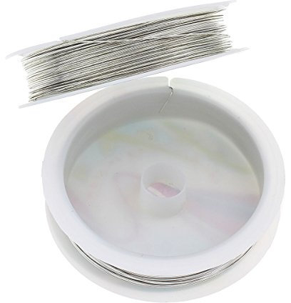 5 meter KUPFERDRAHT 0,6mm Silber Lackdraht Basteldraht SCHMUCKDRAHT Silberdraht Kupfer Draht Bastelschnur Kupferfaden Schmuckband C257
