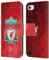 Head Case Designs Officially Licensed Liverpool Football Club Red Geometric 1 Crest 1 Leather Book Wallet Case Cover Compatible With Apple iPhone 7/8 / SE 2020 & 2022
