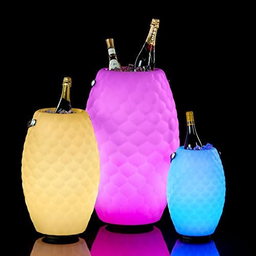 The JOOULY 50 Limited - Bluetooth Lautsprecher, Getränkekühler, Weinkühler mit 9 Licht Farben, mit App und Fernbedienung, miteinander koppelbar, direkt vom Hersteller