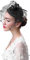 Chapeau de Mariage Bibis Femme Coiffure Bride Fascinator Épingle à Cheveux Nuptiale élégantes Voilette en Maille pour Cocktail Mariage Derby Églises Cérémonie Photographe Fête Soirée Déguisement