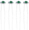 Frcolor 20 Stücke Braut Haarnadeln Hochzeit Strass Haarspangen Elegante Damen Haarschmuck Kristall Kopfschmuck (grün)