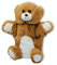 Inware 6077 - Handpuppe Bär Willi, braun, 22 cm