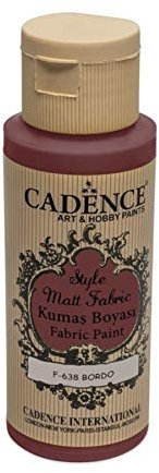 Cadence Peinture Textile Mate Bordeaux 59 ML