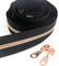 # 5 Rotgold metallic Nylon Spule Reißverschlüsse von The Yard Bulk 10 Yards schwarzes Band mit 25 Stück Rotgold Schieberegler für DIY Nähen Schneider Handwerk Tasche Leekayer (schwarz)