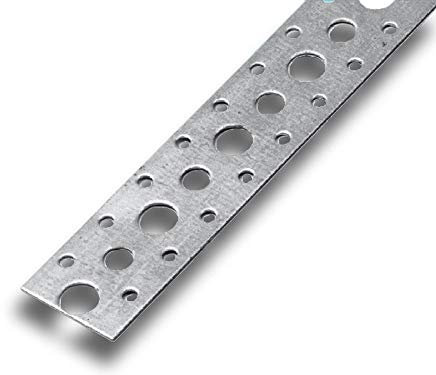 Cinta perforada de montaje, cinta de montaje, cinta para clavos, 17 mm, 10 m en rollo, longitud 25 m