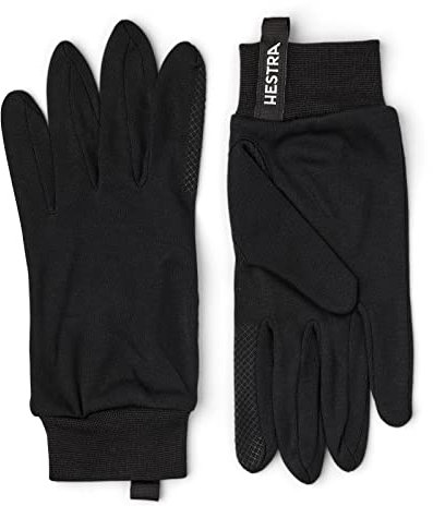 Hestra Silk Liner Touch Point – 5-Finger-Handschuhe, Schwarz, 9