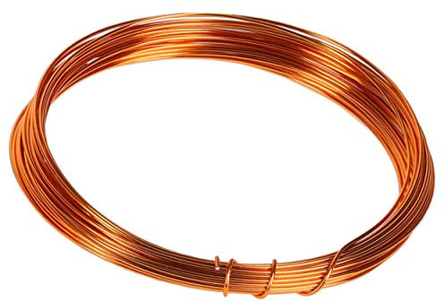 mumbi 10m Basteldraht 1mm, Schmuckdraht Aludraht Dekodraht Aluminiumdraht rostfreier Draht in Kupfer