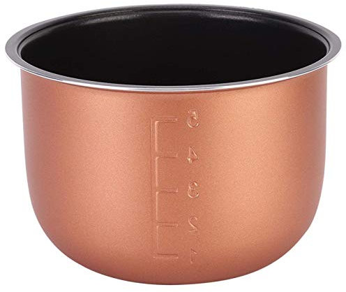 Olla de cocción interna antiadherente, accesorios de repuesto para olla interna Olla de cocción interna resistente al calor para olla arrocera de 1.5L y 1.6L (6.2 x 4.1 pulgadas)
