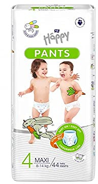 Windelhose Kinder Happy Pants Maxi, Folienverpackung, 8-14 kg, 44 Stück