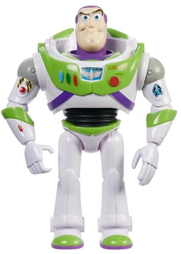 Mattel Disney Pixar Toy Story Grande Figurine Articulée Buzz l'éclair 25 cm avec Détails Authentiques, pour rejouer les scènes du film, jouet pour enfant, HFY27
