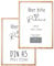 myDreamwork Bilderrahmen Kopenhagen 2er Set (Doppelpack) DIN A5 | Rahmen aus Holz mit bruchsicherem Plexi-Glas | Bilderrahmen Holz | Holzrahmen 14,8 cm x 21 cm (2x A5)