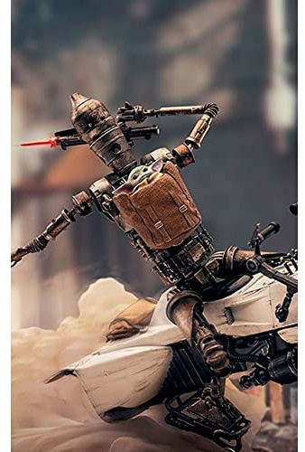 Iron Studios Deluxe BDS: Disney Star Wars The Mandalorian - IG-11 and The Child Art Scale Polystone Statue (1/10) (LUCSWR47021-10)