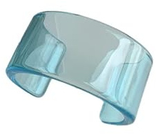 Fuqimanman2020 Bunter transparenter Acrylharz, geometrische Manschette, Armreif, offen, breites Armband, klobiges Acetat für Damen, Schmuckgeschenk
