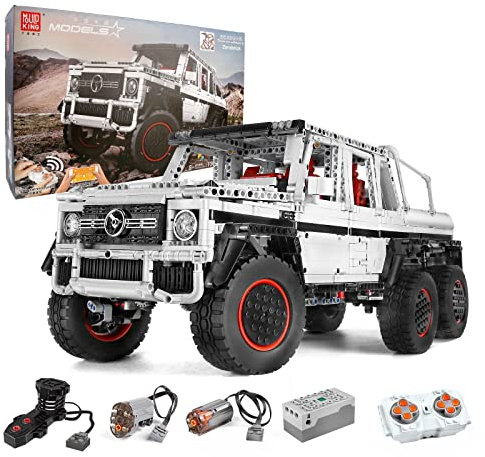 Mould King 13061 Pickup-Bausätze für Erwachsene, 3686-teilige Bausteine, Geländewagen, Spielzeug mit Motor, ferngesteuertes Auto, Kinder