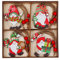 Jagowa 12PCS Wooden Christmas Ornaments - Faceless Dolls for Christmas Tree Decor and Party