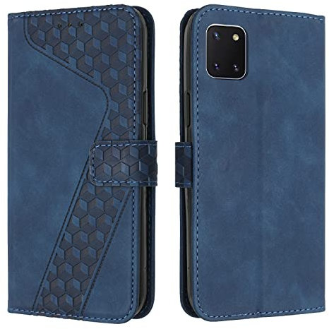 OKZone Cover per Samsung Galaxy A81/M60S/Note 10 Lite, Custodia in Pelle Samsung A81/M60S/Note 10 Lite, Cover a Libro Magnetica Portafoglio Folio PU Pelle Flip Caso con Wallet Case Cover (Blu)