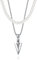 Adramata 2 Stück Kette Herren Edelstahl Kreuz Kette Speer Halskette Herren 8MM Simulierte Perlenkette Herren Jungs Wikinger Anhänger Kette Silberkette Halskette für Männer Schmuck Herren