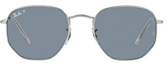 Ray-Ban Sonnenbrille RB3548N HEXAGONAL 003/02 Unisex Farbe Silber Glas Blau Größe 51 mm