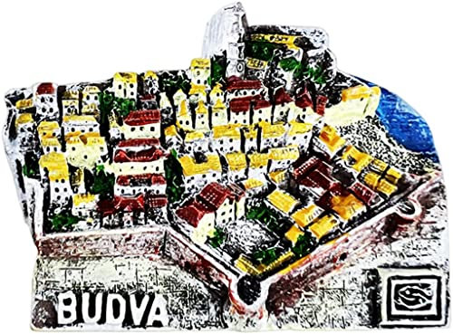 Budva Montenegro Magnet Kühlschrank Kühlschrank Magnet Dekoration Aufkleber Souvenir Harz Handwerk Küche Whiteboard