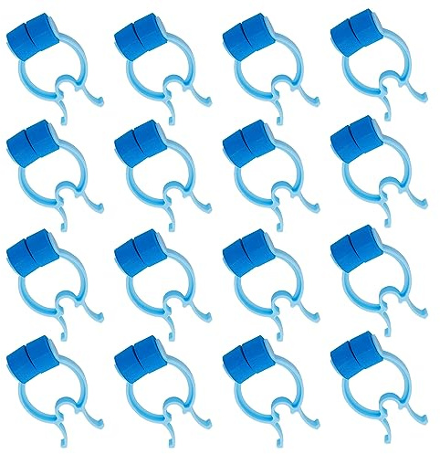 16 Pcs Nose Bleed Stopper Plastic Foam Nosebleed Plugs Swimming Nose Clip for Kids Adults in Emergency Accidents(Blue)