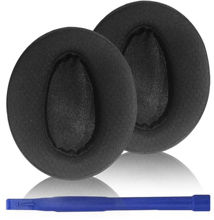 Adhiper Cuscinetti auricolari HD 450BT compatibili con Sennheiser HD 4.50BT, HD 4.50BTNC, HD 4.40BT, HD 350BT, cuscinetti auricolari con rete traspirante e memory foam (mesh/nero)