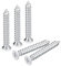 QUARKZMAN ST4x30mm Blanc Vis Autotaraudeuse, 25pcs Plat Tête Phillips Bois Vis pour Travail Bois