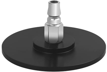 EBIEFLY Large Suction Cup Base Adapter for Vac-U-Lock Machine Air Connector Device Attachments Accessory Gift 12cm/4.7in Diameter (Black)