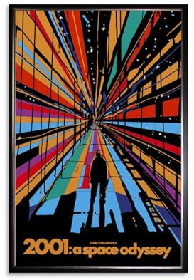 MUTYNE 2001 A Space Odyssey Fan Art Poster Dekorative Malerei Leinwand Wandkunst Wohnzimmer Poster Schlafzimmer Malerei 08x12inch(20x30cm)