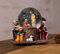 Marco Paul Schneekugel mit Weihnachtskrippe – zeigt Maria, Joseph und Jesus umgeben von drei Weisen und einem Lamm – große Weihnachtskugel (Größe 15 cm), Naturholzfarbe mit Glitzer-Schnee-Effekt