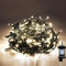 Gresonic 100/200/300/400LED Fairy Lights,8 Modes Timer String for Bedroom Plug in,Warm White Outdoor Garden Mains Powered Waterproof Christmas for Party(300LED,Green Cable)