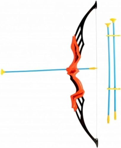 SDMAX Toy Arrows Set, With Bow Suction Cup – Real Action Shooting, Durable, Portable Playset, Practice Outdoor Toys Archery Set For Children, Age 3+, Improves Kids Skills Overall