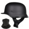 Yirunfa Deutscher Stil Halbschale Helm Retro Halbgesicht Motorradhelm Jethelme ECE-Zertifizierung Halbhelm Männern und Frauen Open Face Helm für Scooter Moped Cruiser Motorrad