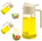 Oil Dispenser 2 in 1,600ml 2-in-1-Multifunktions-ölflasche,ölflasche Ausgießer Und Sprüher,Glass ölsprüher Für Speiseöl,öl Sprühflasche Zum Kochen,Für Zum Kochen,Backen,Grillen Und Salat (Weiß)