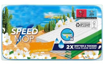 Flash Speed Mop Wet Cloths Mrs Hinch Vacay Vibes Edition 24pk - Orange Blossom & Coastal Cypress