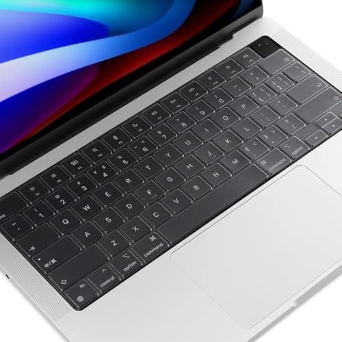 Apple Macbook Pro 14 16 Keyboard Cover - 2Pcs TPU Clear Dust Cover Compatible for M3 M2 M1 Pro/Max 2023 2022 2021