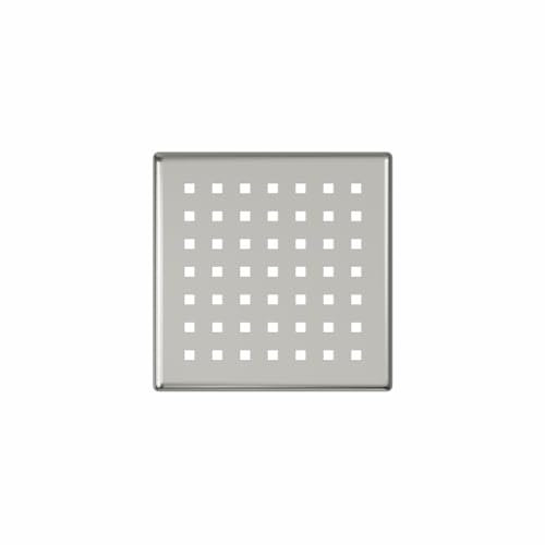 NRG 12x12cm Square Stainless Steel Drain Cover for Shower Tray