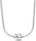 PANDORA Moments Disney Micky Maus Schlangen-Gliederhalskette aus Sterling Silber, Kompatibel Moments Charms, Größe: 45 cm, 393529C00-45