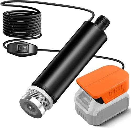Cordless Submersible Water Pump for Dewalt 20V/60V Battery,635GPH Portable Transfer Water Pump for Camping Tub Garden RV Pond Draining Job Sites(No Battery)
