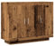 vidaXL Sideboard 92x35x75 cm - Engineered Wood Cabinet in Old Wood Color for Living Room/Bedroom