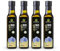 Kräuterland Bio Leinöl 4X250ml (1Liter), bio Leinsamen, kaltgepresst, mild und nussig, reich an Lignane und Omega 3-6-9 Fettsäuren, naturrein ohne Zusatzstoffe, glasflasche, mühlenfrisch