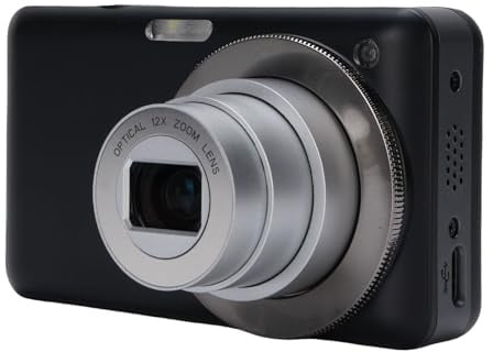 4K Digitalkamera, 10x Optische Zoom 64MP Autofokus -Vlogging -Kamera mit 3 Im HD -Bildschirm, 2X Digital Zoom Compact Travel Camera mit Blitzableitungen, für die Fotografie, für
