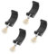 BESTonZON Lot De 4 Sangles De Fixation pour Bâtons De Marche en Nylon Noir pour Randonnée Escalade Randonnée Randonnée
