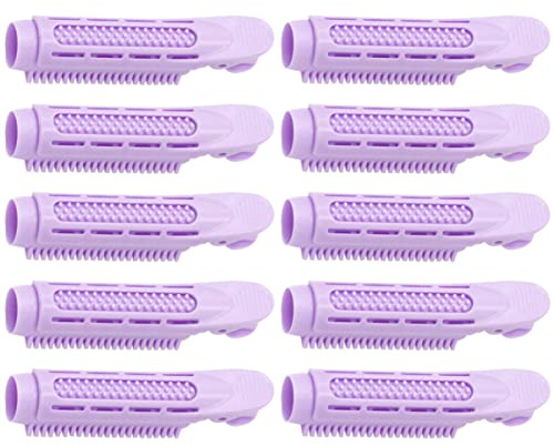 Gogogmee 10pcs Bangs Roller Hair Curler Clips DIY Styling Tools for Root Volume Bang Curlers and Curtain Hair Roller Clips for Styling